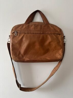 ​Vintage Rudsak Pebbled Leather Messenger Laptop Bag Black